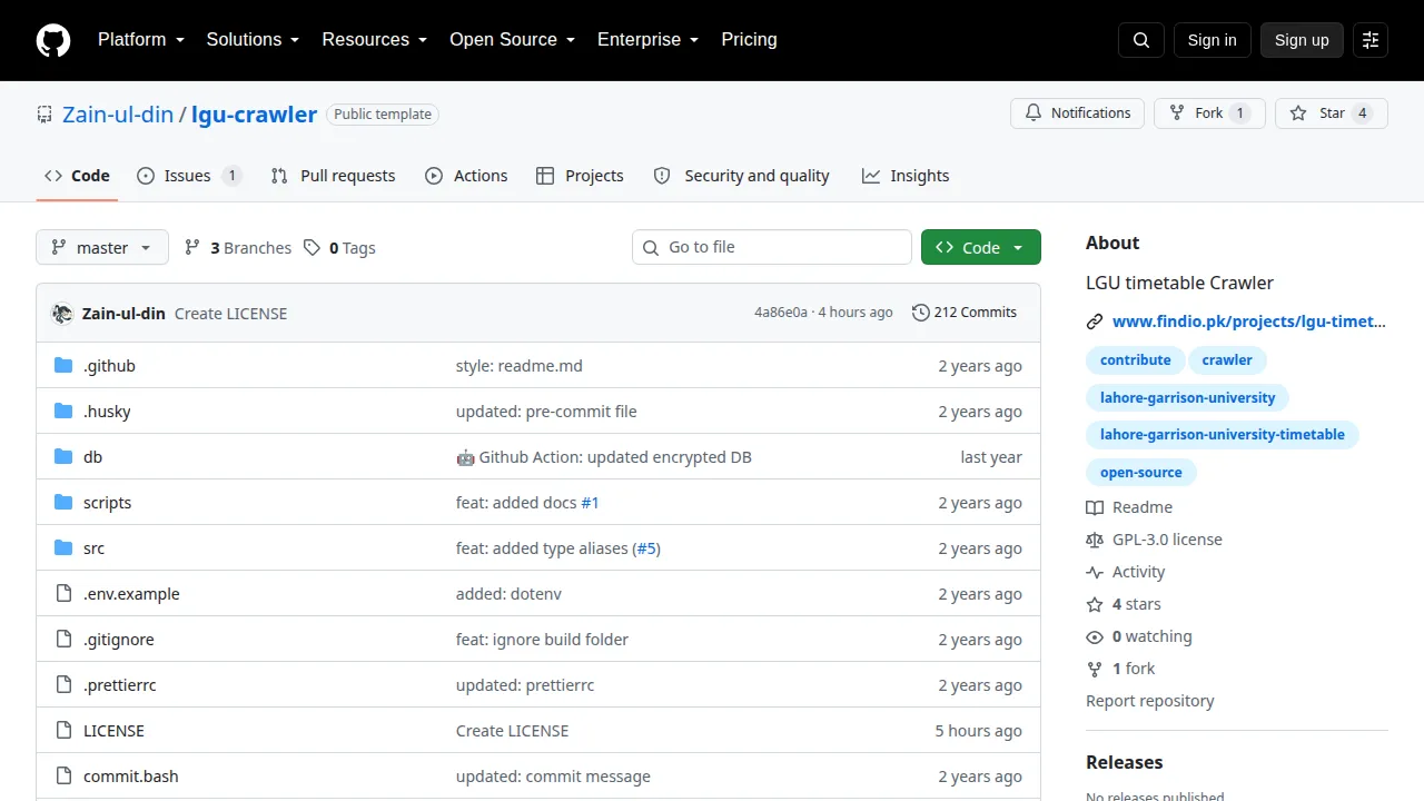 LGU Timetable Crawler screenshot